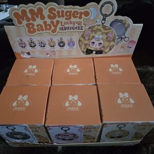 Confirmed MM Suger Baby Lucky Meow Portable Plush Mirror